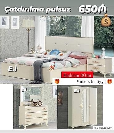 Yataq otağı dəsti rəng seçimi var — 1