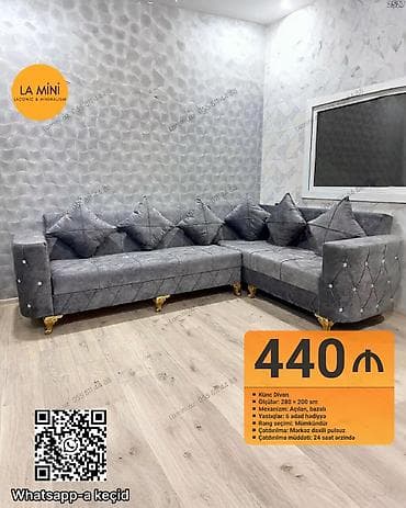 Künc divan, Açılan, Bazalı, Parça, Şəhərdaxili pulsuz çatdırılma