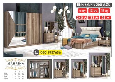 avanqart: İkinəfərlik çarpayı, 2 tumba, Dolab, Termo, Azərbaycan, Yeni — 13