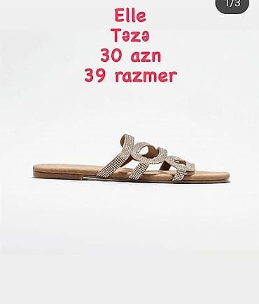 Elle, Ölçü: 39, rəng - Bej, Yeni — 1