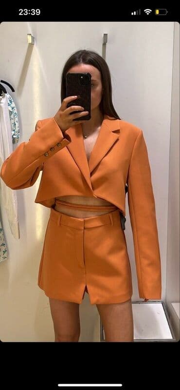 ketan pencekler: ANCAQ REAL ALICILAR YAZSIN. BUZOVNA. Zara Tied Cropped Blazer - — 6