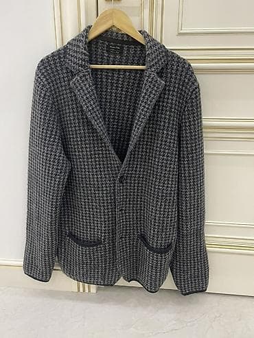 vicks krem: Kişi geyimləri dəsti – 4 ədəd 1) Tünd göy overshirt/jaket - Klassik — 2