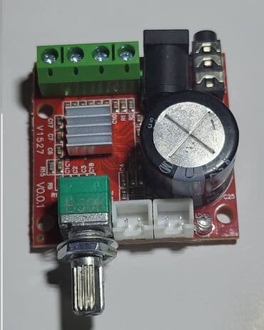 səs gücləndirci: Плата аудио усилителя Texнические характеристики : Напряжение — 2