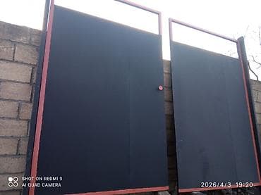 qapi darvaza: İşlənmiş Dəmir Həyət darvazası, Mexaniki, Qapı ilə, rəng - Qara, Kredit yoxdur, Ödənişli çatdırılma — 3