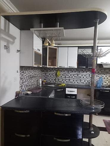 Кухонные гарнитуры: Metbext mebeli aspirator+qaz+moyka+ paltar yuyan LG 8 kg hamsi daxil — 2