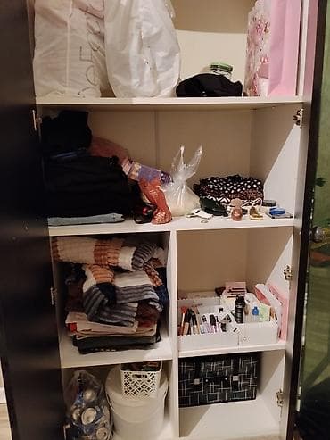 qapi kalonka: 4 qapılı, Güzgülü, Ağ, Digər material, Açılan, Düz dolab — 6