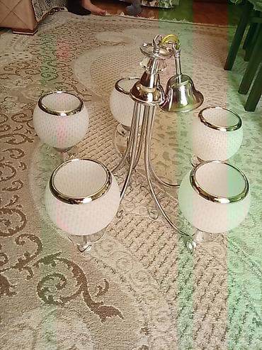 lustur altligi: Çılçıraq, 5 lampa, Metal — 1