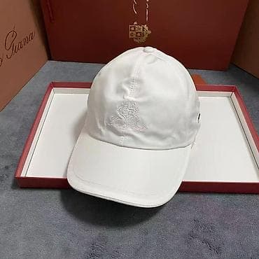 termo paltar: Ağ rəngli klassik beysbol papağı - Minimalist dizayn: Ön hissədə — 1