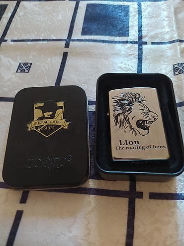 vazol qəlyan: ZORRO benzinli alışqan – “Lion: The roaring of lions” dizaynı - — 1