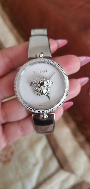 van cleef sirga: İşlənmiş, Qol saatı, Versace, rəng - Gümüşü — 2