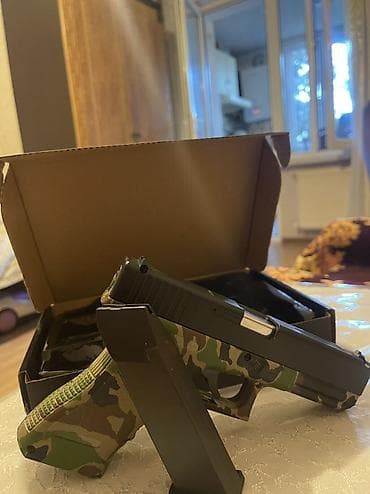 oyuncağ: Məhsul: Glock 18 (9x19) tərzində kamuflyaj dizaynlı pnevmatik/airsoft — 2