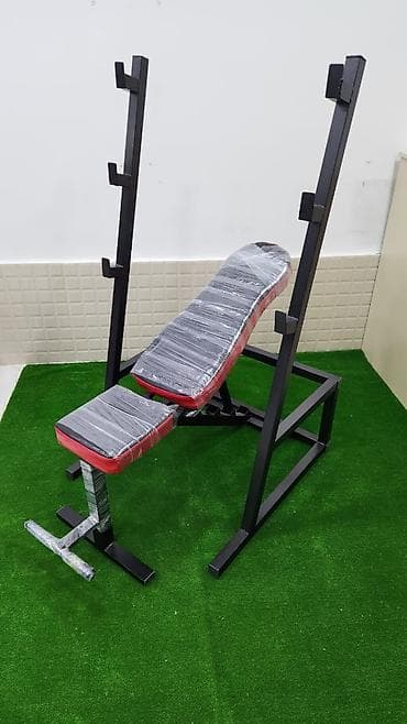 stanqlar: Universal tənzimlənən trenajor skamyası və ştanq üçün rack - — 1