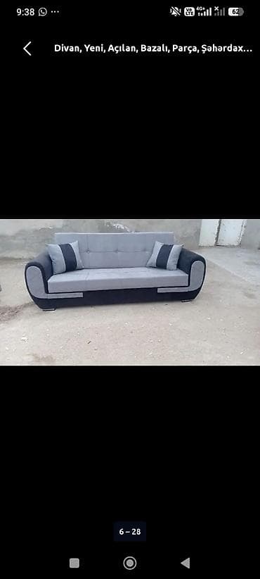 Divan 199 AZN Rəng seçimi var Açılan bazalı Ölçü 210 Materialı — 4
