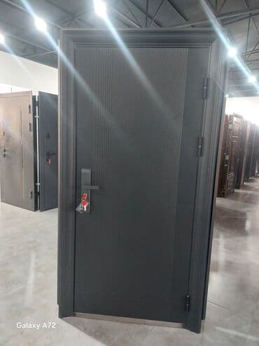 замок на калитку: Metall giriş qapısı – müasir minimal dizayn - Rəng: tünd — 1