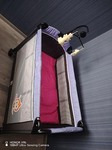 qisa aid sekiller: Oğlan və qız üçün, İşlənmiş, Dördbucaq, Beşik, Dəstsiz, Matras ilə, Yellənmə mexanizmsiz — 1