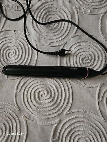su dalgasi fen: Philips saç ütüsü - Brend: Philips - Rəng: qara, çəhrayı halqa — 1
