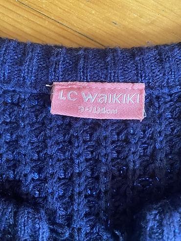 LC Waikiki qız uşağı üçün trikotaj kardiqan - Rəng: tünd göy - Ölçü — 2
