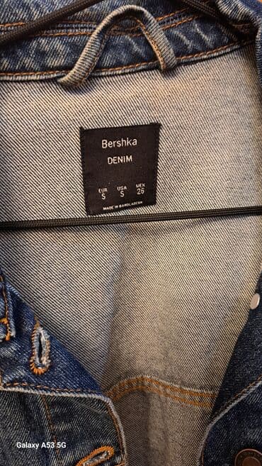zara gödəkçə: Cins kurtka, Bershka, S — 3
