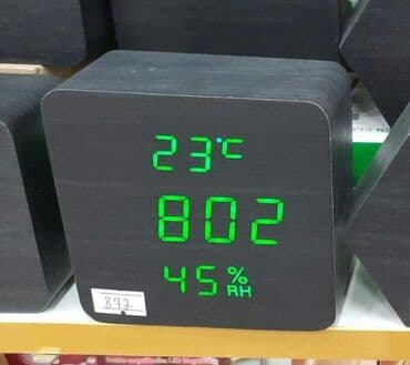 divar saatlari 2019: Elektron saat Elektron masaüstü saat Taxta elektron stolüstü saat🕰️ — 1