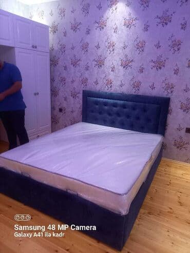 ucuz krafat: Yeni, İkinəfərlik çarpayı, Bazalı, Matras ilə, Siyirməsiz — 8