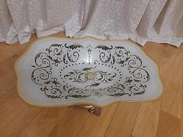 ag gilas murebbesi: Zərif dekorativ meyvə/şirniyyat vazası - Material: qalın şüşə kasa və — 4