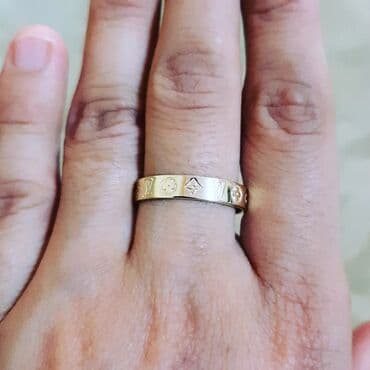 tək qaş: Alyans, Üzük, Sarı qızıl, 585 Əyar, Qaşsız — 2