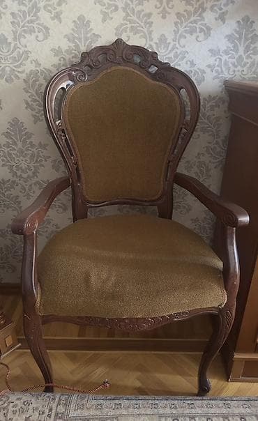 tabletka stul: Qonaq otağı üçün, İşlənmiş, Qatlanmayan, Stul — 6
