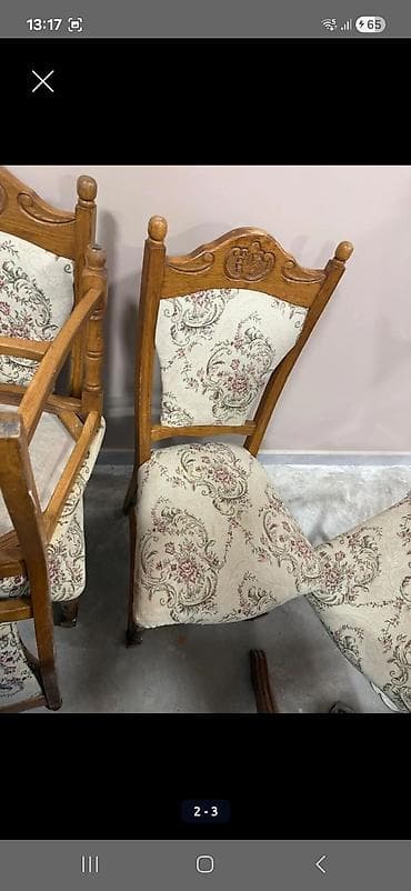 Qonaq otağı üçün, İşlənmiş, Qatlanmayan, Stul