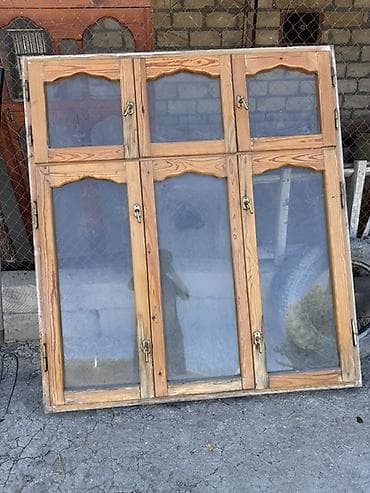velosiped şəkli: Taxta çərçivəli pəncərə dəstləri - Material: təbii ağac (şam tipli) — 2