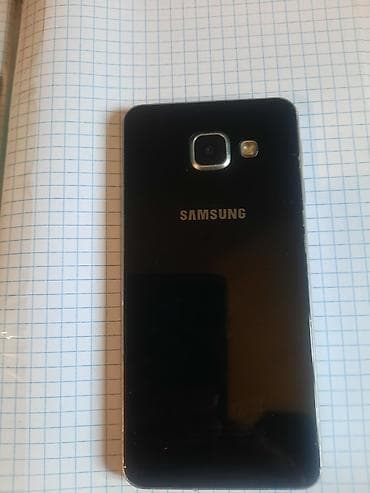 samsung a3 (2017): Samsung Galaxy A5 2016, 16 GB, rəng - Qara, Barmaq izi — 1