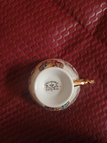 qehve demleyen: Qəhvə dəsti, rəng - Qızılı, Farfor, Madonna, 6 nəfərlik, Çexiya — 5