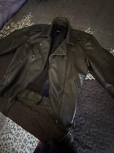 xonca satis: PU leather biker gödəkçə – Pull&Bear 🖤 Pull&Bear dəri gödəkçə — 2