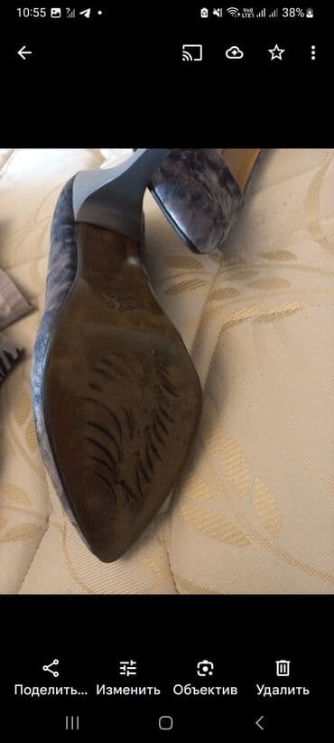 ayaqqabı кожание: Tuflilər, Ölçü: 37, rəng - Boz, Yeni — 3