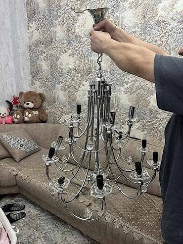 lüstra: Çılçıraq, 10 və daha çox lampa, Metal — 2