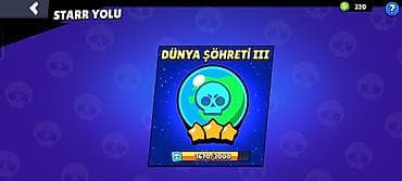 Brawl Stars hesabı – yüksək səviyyəli oyun profili - Kupa yolu