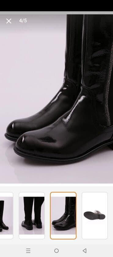 sapaskiler: Çəkmə, Ölçü: 39, rəng - Qara, Yeni — 4