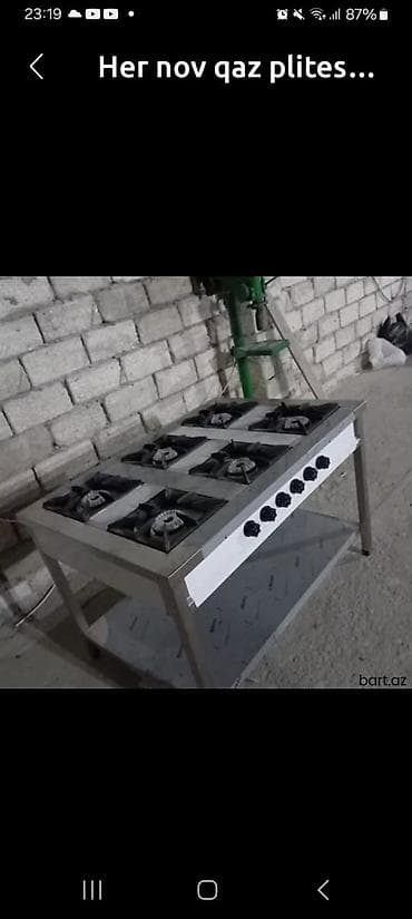 pecka: Qaz ilə işləyən soba, Yemək üçün — 3
