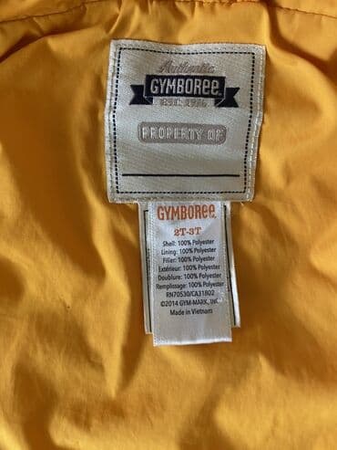 детская желтая одежда: Uşaq üçün qolçuqsuz puff jaket (jilet) – Gymboree - Brend: Gymboree — 2