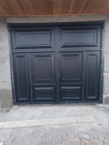 maqnit qapi toru: Dəmir Həyət darvazası, Yana açılan, Mexaniki, Qapı ilə, rəng - Qara — 2