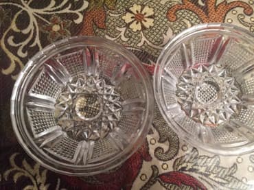 saxlama gabi: Konfet gabi 2 dene xrustal russiya gedmi diametri 14sm 10 cutu — 1