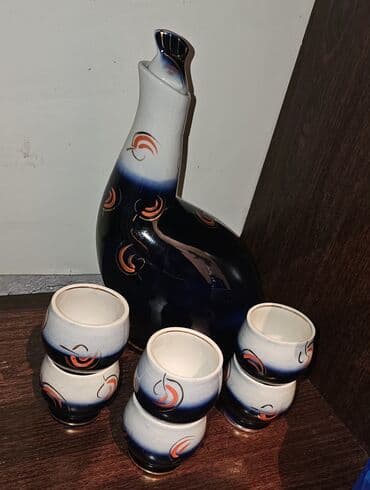 Quruducular: Qədəhlər, rəng - Göy, 6 ədədli dəst, SSRİ — 1