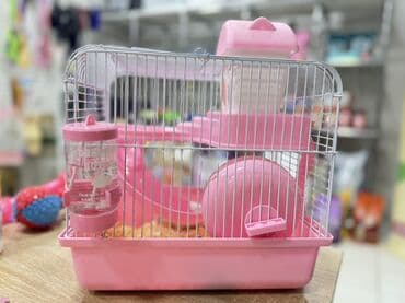 Xamyak üçün tam ləvazimatlı qəfəs - Kompakt, iki mərtəbəli