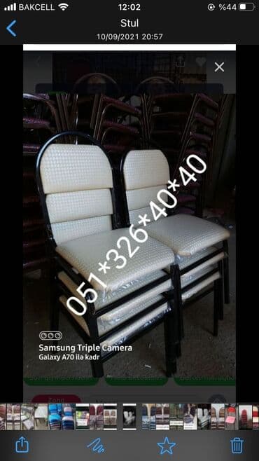 oturacaglar: Stullar 13 azn den 24 azn dek Her Rengde Koja ve Parcadan Birbawa — 25