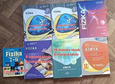 islenmis velosiped satisi: Dərs və imtahan hazırlığı üçün kitablar dəsti ⚠️KİTABLAR TƏCİLİ — 1