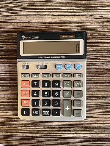Kalkulyatorlar: Forpus 11008 stolüstü kalkulyator - 16 rəqəmli böyük LCD ekran – iri — 1