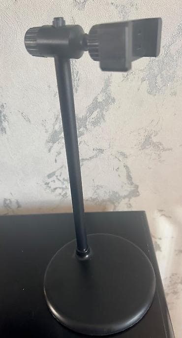 telefon ucun mikrofon: Paslanmaz polatdan hazırlanan telefon ucun ştativ. istifadə edilməyib — 2
