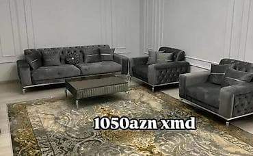 Qonaq otağı dəsti – 3+1+1 Tərkibi: - 1 ədəd üçnəfərlik divan - 2 ədəd