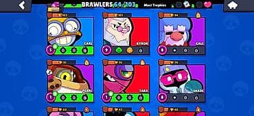 Şəxsi əşyalar: Brawl Stars hesabı - Kuboklar: 22,677 (ən yüksək 22,680), Trophy Road — 7