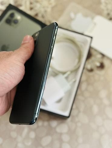 iphone 12 pro 2 ci el: IPhone 11 Pro Max, 64 GB, Matte Midnight Green, Simsiz şarj, Face ID, Sənədlərlə — 3