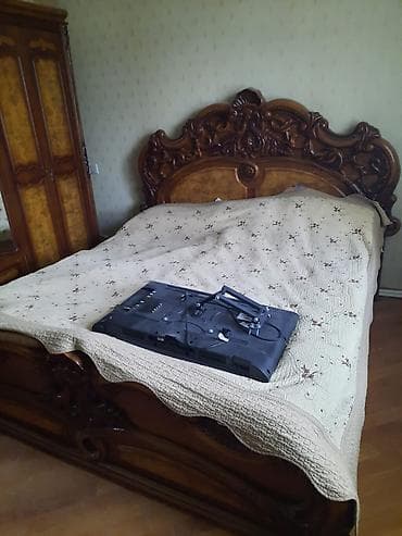 4 qapılı, Qəhvəyi, Taxta, Açılan, Düz dolab — 3